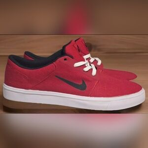 Nike SB Portmore Ultralight Mens Size 8 Red Athletic Shoes Sneakers 723874-601
